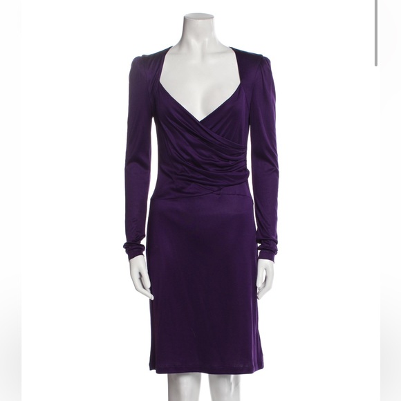 Escada Dresses & Skirts - Escada- Stunning and classy silk royal purple dress for date wedding or fancy